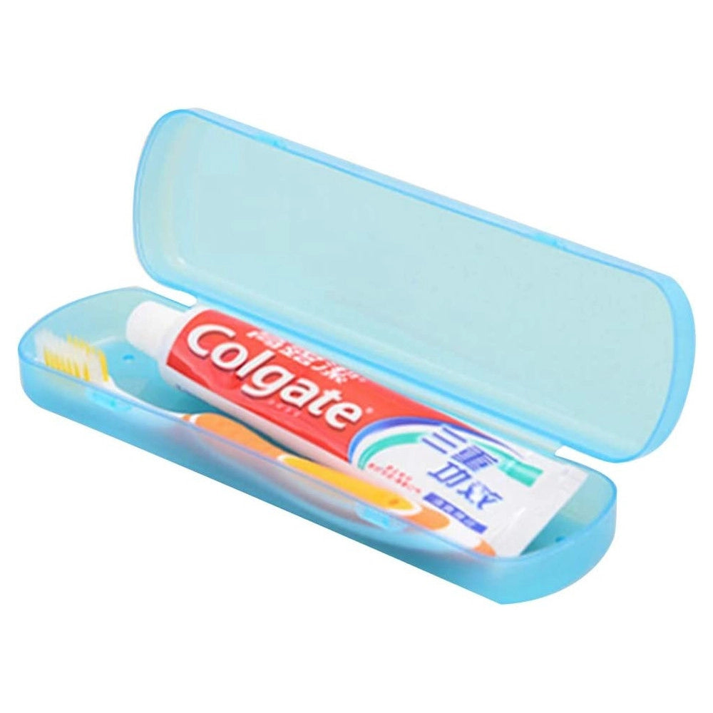 Trade Shop - 2 Custodia Portaspazzolino Dentifricio Porta Copri Spazzolino Cappuccio Da Denti -