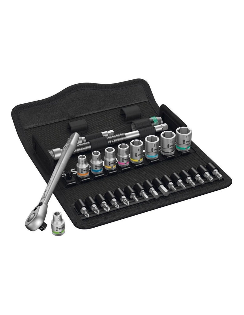 Set di bussole e inserti per avvitare WERA 8100 SA 8 Zyklop 1/4" (28 pezzi)
