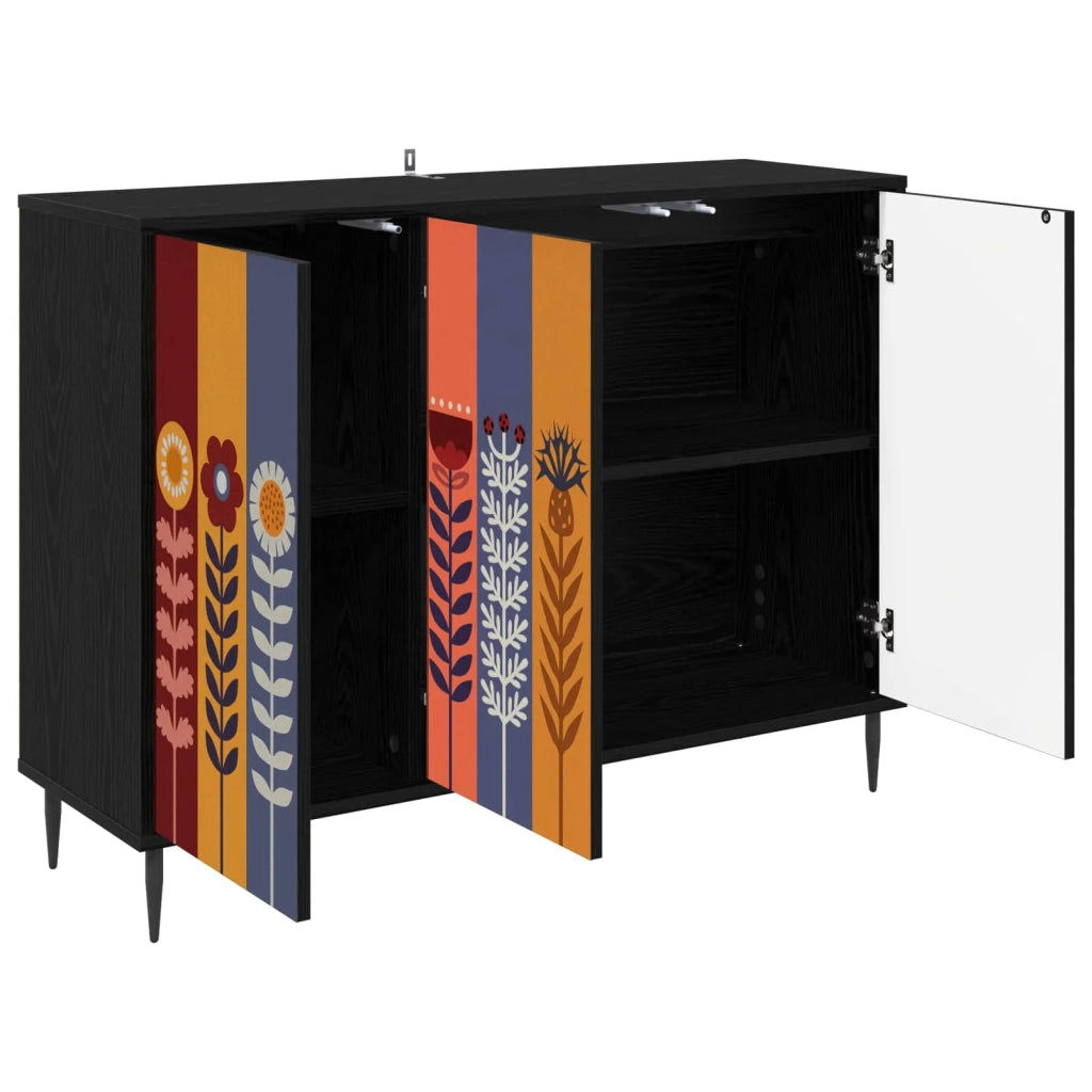 Credenza ESSEN Rovere Nero 102 x 33 x 76 cm 8006982