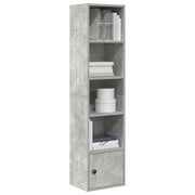 Libreria Grigio Cemento 31x24x127 cm in Legno Multistrato 860349