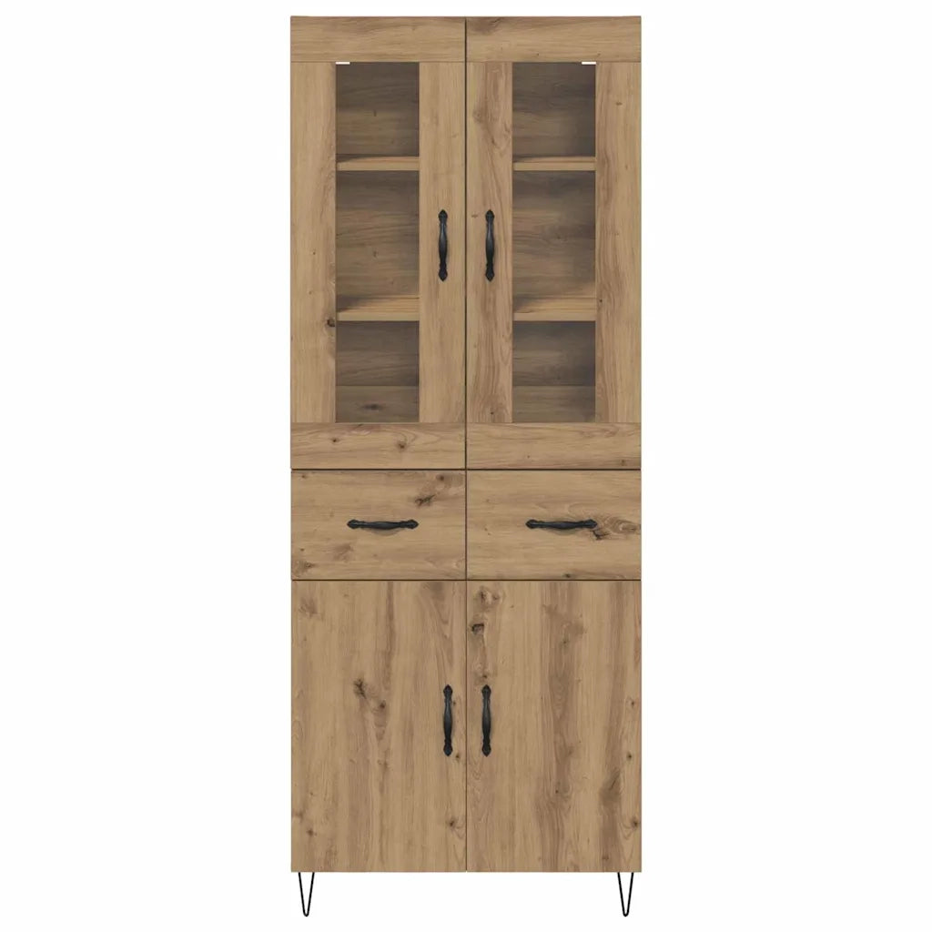 Credenza con Cassetto-Buffet-Armadio da cucina Rovere artigianale 69,5 x 34 x 180 cm 121442