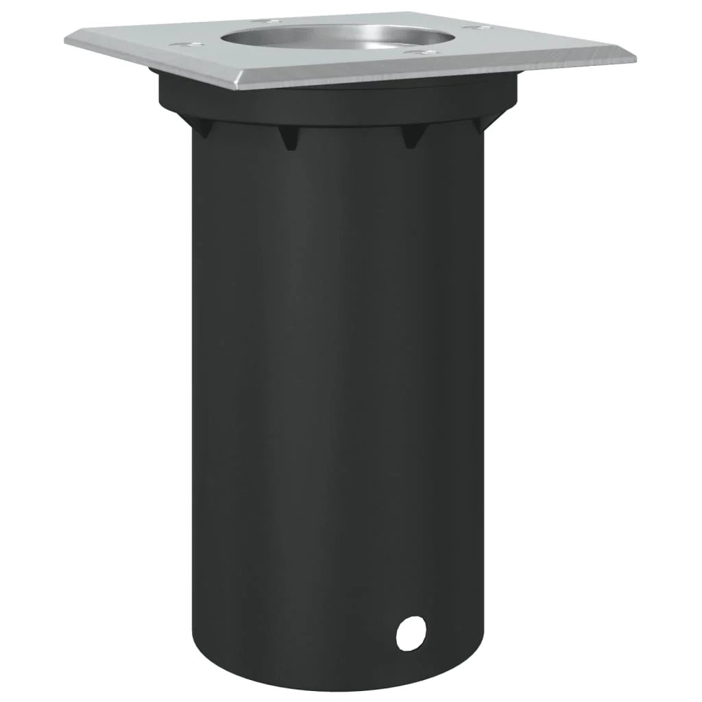Lampada da terra quadrata per esterni 10,5 x 10,5 x 14,5 cm illuminazione decorativa versatile in alluminio nero 02_0056640