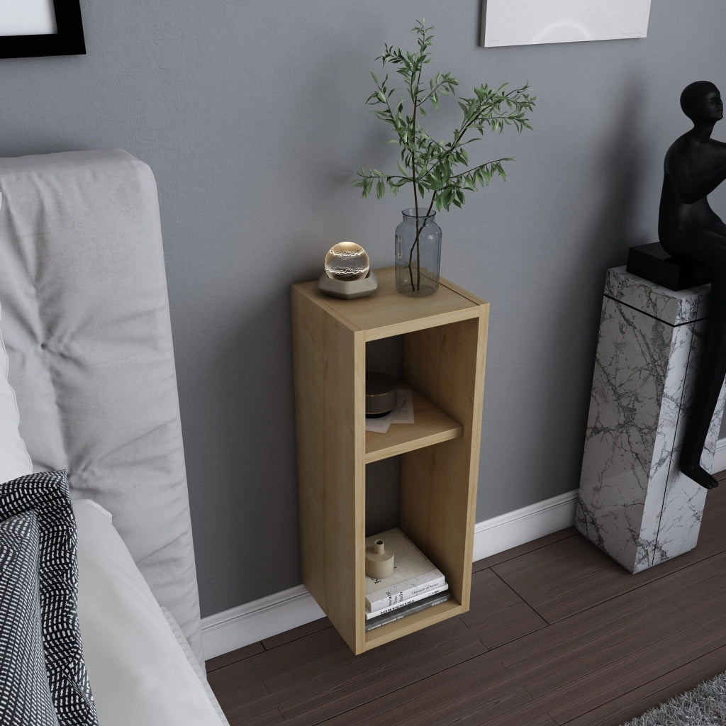 Comodino in legno "Sault" - 23 x 22 x 60 cm - Beige