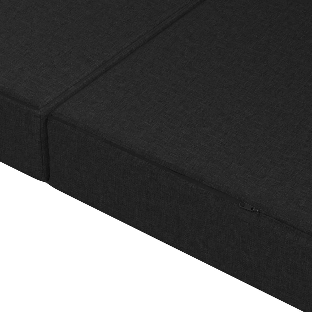 Divano Letto Pieghevole 200 x 67 x 45 cm Nero 900258