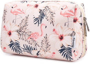 Borse di cosmetici per donne, borse da toeletta, borse da trucco per donne, borse da trucco (beige flamingo, grande)