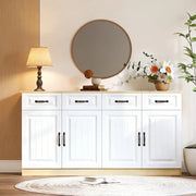 Credenza moderna 160 cm con 4 ante e 4 cassetti