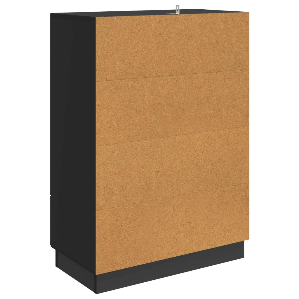 Credenza Nero 66 x 34,5 x 92 cm Legno ingegnerizzato 895356