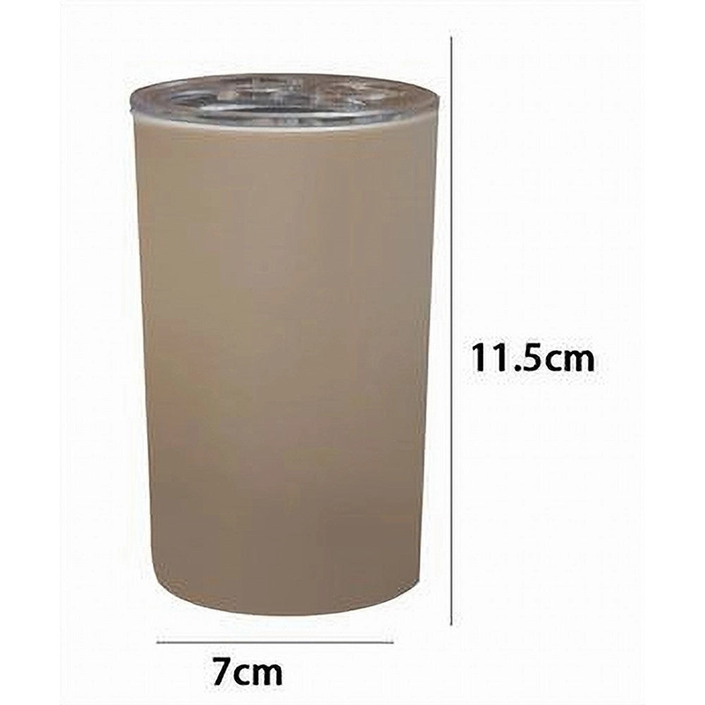 Trade Shop - Portaspazzolini Bicchiere Dentifricio Accessori Arredo Bagno Tortora 3 Fori 79190 -
