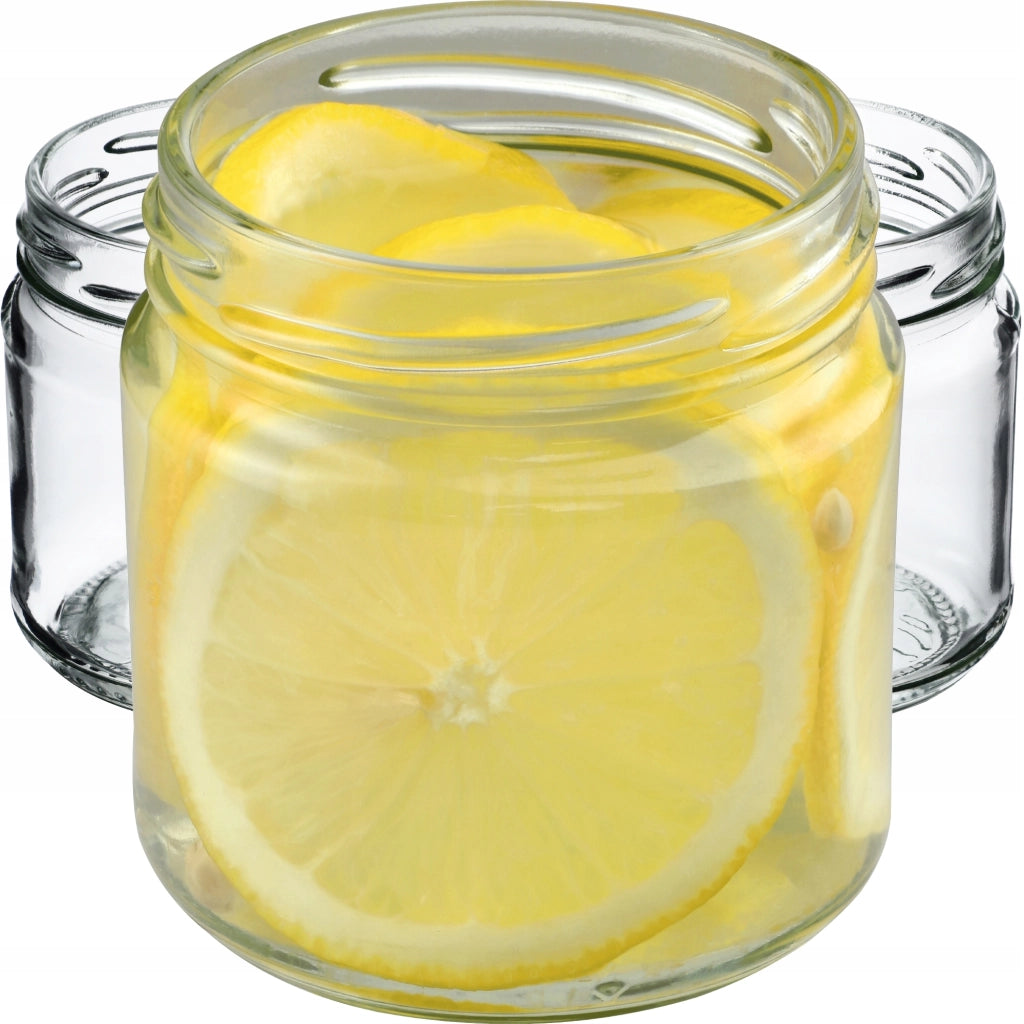 KADAX 50 barattoli da 200 ml per miele, marmellata, conserve, vetro Fi 66