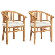 Sedia 2 pz | Sedie da Esterno Marrone 63 x 58 x 89 cm Legno di teak solido