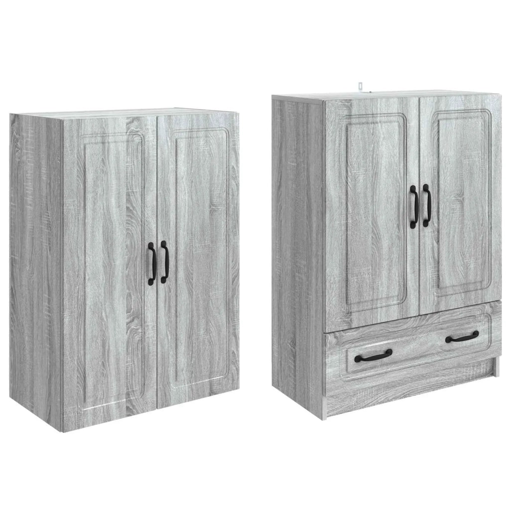 Set di armadi 2 pcs Sonoma grigio Legno ingegnerizzato 3416940