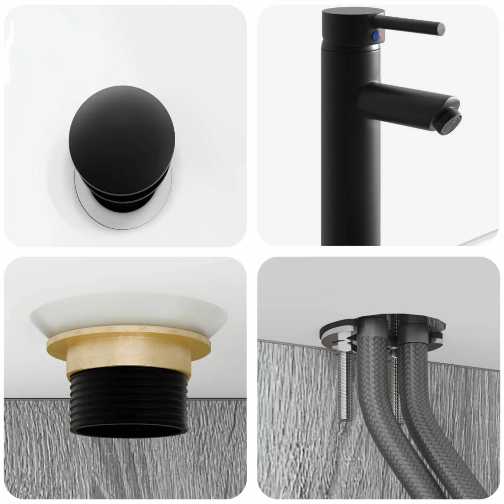 Lavabo da Parete Sonoma grigio 40 x 41 x 39 cm CFW8282922
