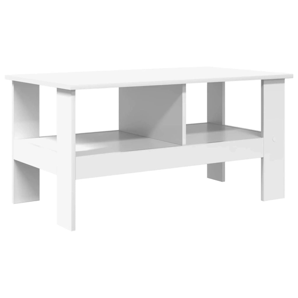 Tavolino da salotto Bianco 90 x 50 x 45 cm Legno ingegnerizzato 8000252