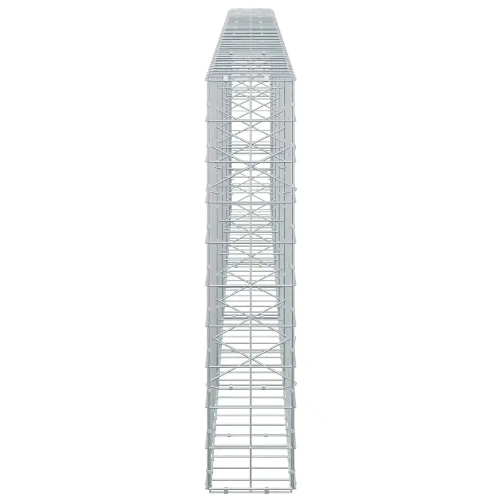 Gabione con filo da 5 mm e rete 10x10 cm 450x20x100 cm 3465027