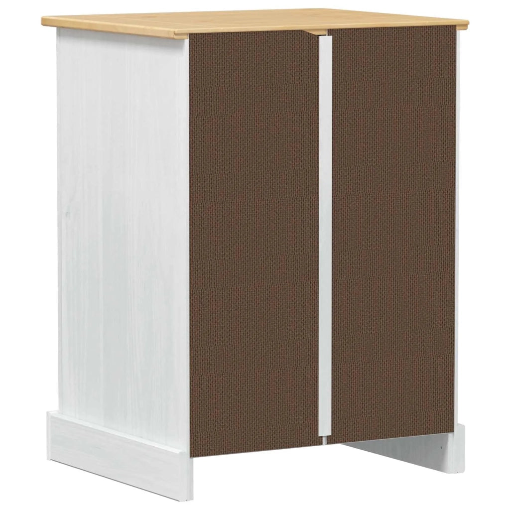 Mobile HiFi Bianco 60 x 50 x 82 cm Pino massello 42024948