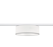 Plafoniera Interno Rotonda 2 Luci 6W Hotel Tessuto Bianco Duoline GD Trio