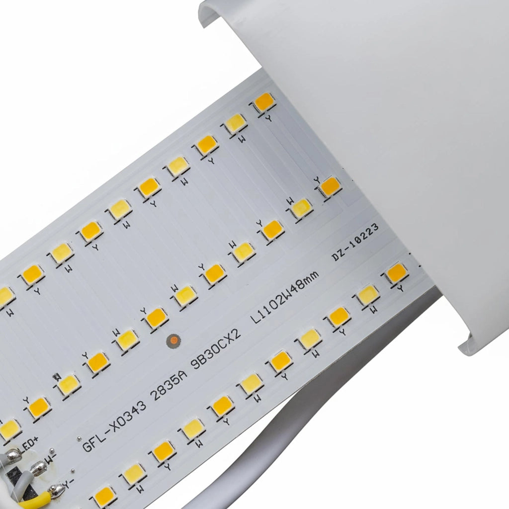 Plafoniera lineare slim moderna LED 54W 120cm lampada CCT 5400lm soffitto parete luce garage officina ufficio
