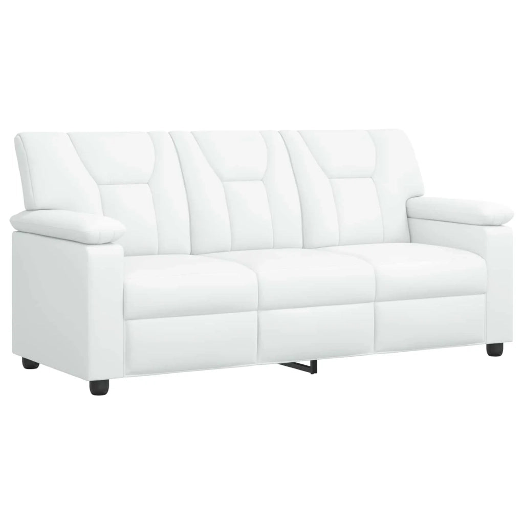 Set di divani 3 pcs Bianco Similpelle 3430549
