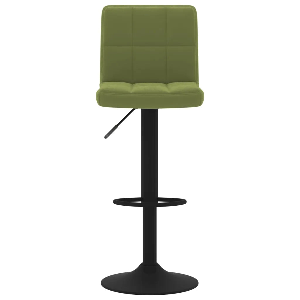 Sgabelli da Bar 2 pz Verde Chiaro in Velluto 334307