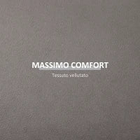 Pouf Contenitore in Velluto 2 in 1 Convertibile in Tavolino da Caffè, Ø44x47.5cm, Grigio