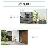 EasyComfort Pianta Artificiale di Bambù Alta 120cm con Vaso per Interno ed Esterno, Verde