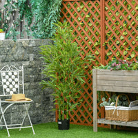 Easycomfort Pianta Finta di Bambù Alta 150cm con Vaso Incluso per Interno ed Esterno