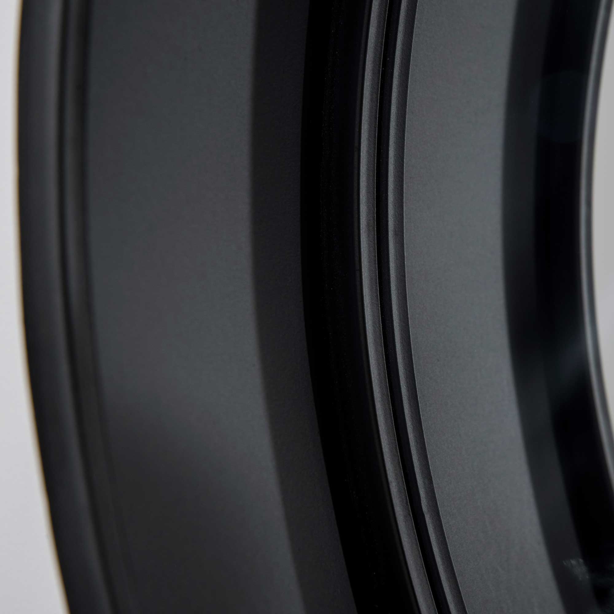 EASYCOMFORT  Specchio da Parete Rotondo Ø61cm con Cassetto e Cornice in Metallo Nero