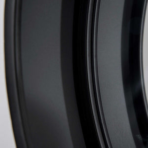 EASYCOMFORT  Specchio da Parete Rotondo Ø61cm con Cassetto e Cornice in Metallo Nero