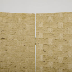 EasyComfort Paravento Separé da Interno a 4 Ante in Legno, Pieghevole e Salvaspazio Altezza 170cm, Marrone