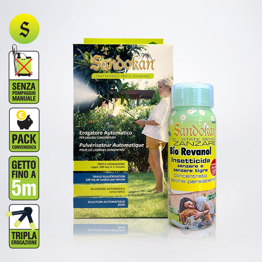 Insetticida adulticida "B revanol" 500 ml + Kit  Spruzzatore automatico