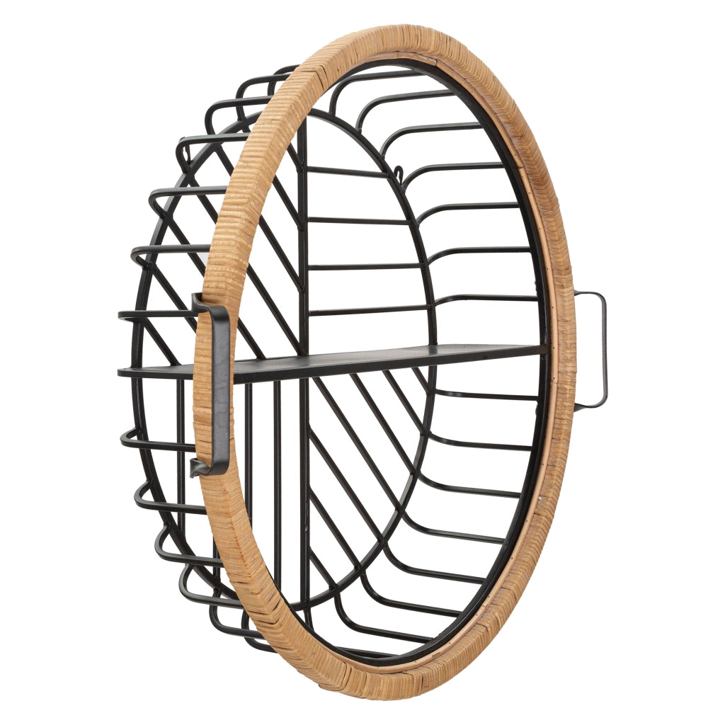 Homer, Mensola un Ripiano, 73x18x65h cm Marrone Rovere