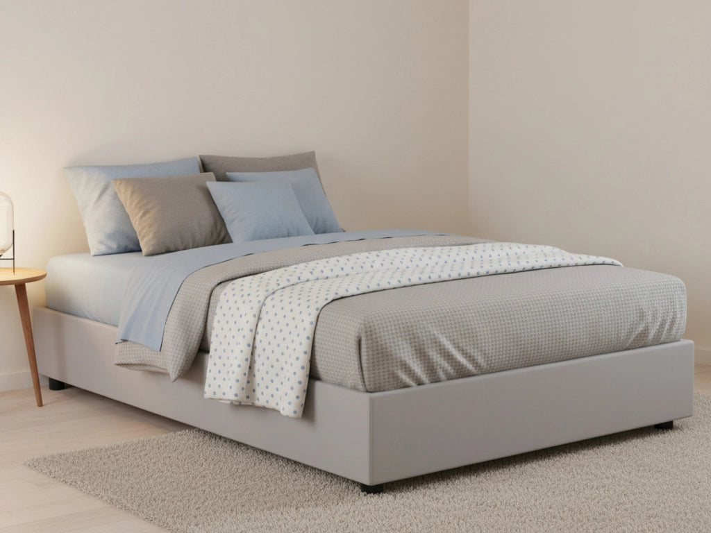 Atar, Letto Piazza e Mezza Materasso Incluso Made in Italy, Bianco