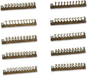 Kit di display per prezzo in metallo 3D, 10 set, periferiche regolabili e rimovibili per negozio di vetrina (Brons/GBP)