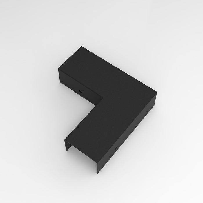 Giunto Angolo 90 Gradi Serie Snodo Metallo Nero Opaco