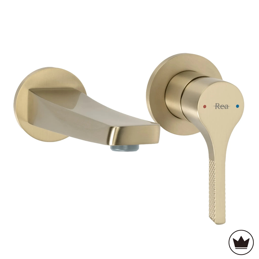Miscelatore Lavabo Da Incasso Rea Maxim Brush Gold + Box