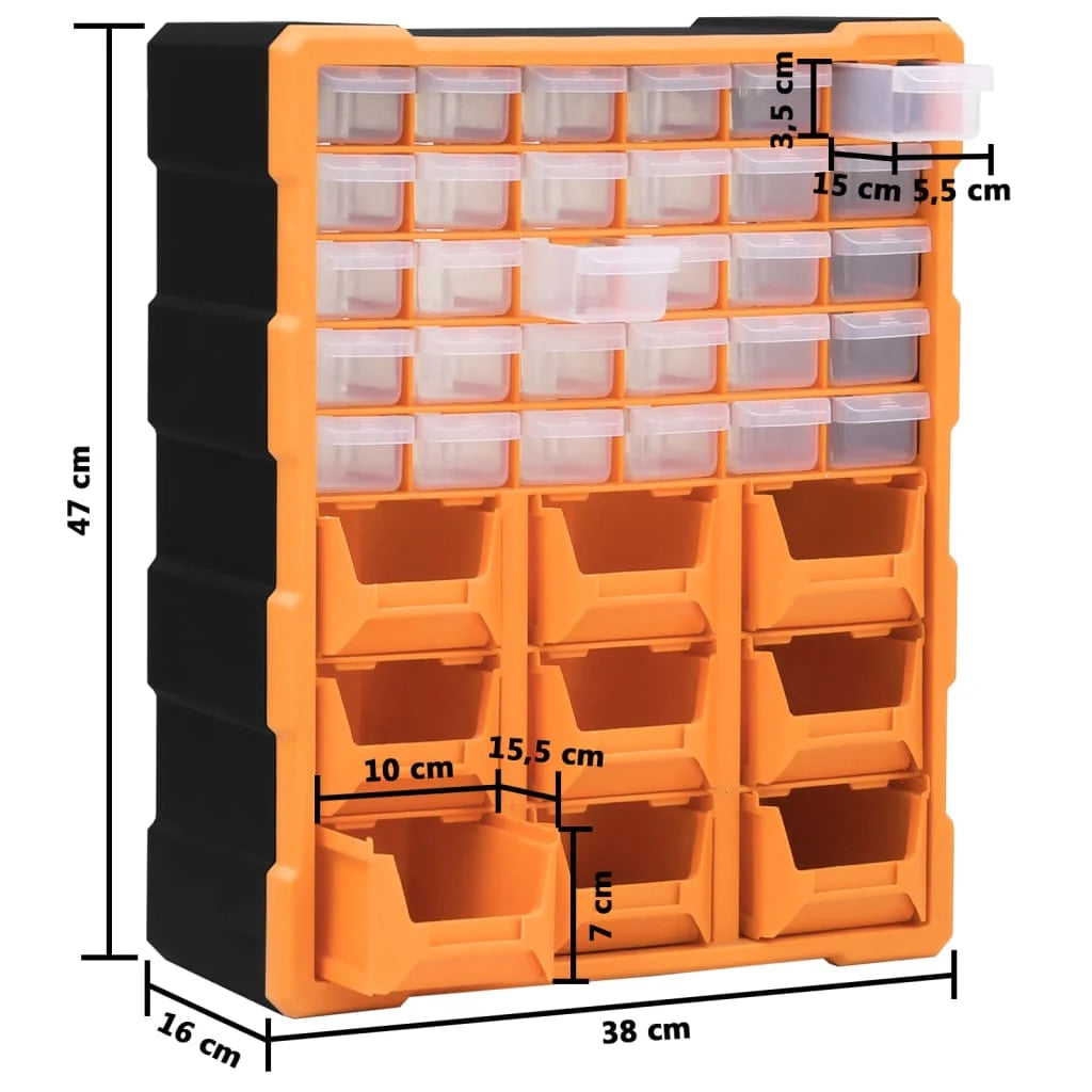 Organizer multi-cassetto con 39 cassetti 47 cm 02_0003255
