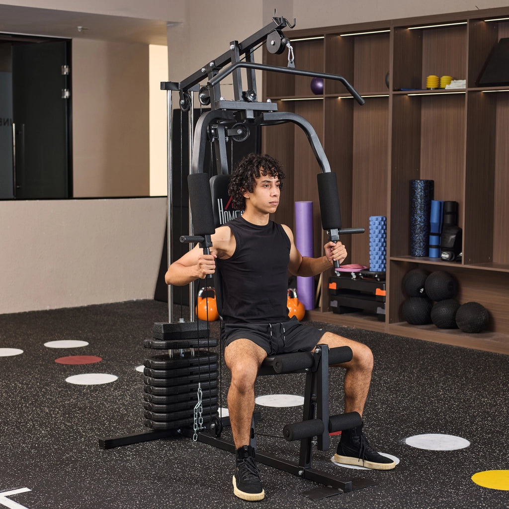 Stazione Multifunzione Home Gym ¨C Xylo ¨C 9 Blocchi Peso 45kg, 200x135x103cm