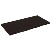 Piano Bagno Marrone Scuro 120x60x(2-4)cm Legno Trattato CFW6120562