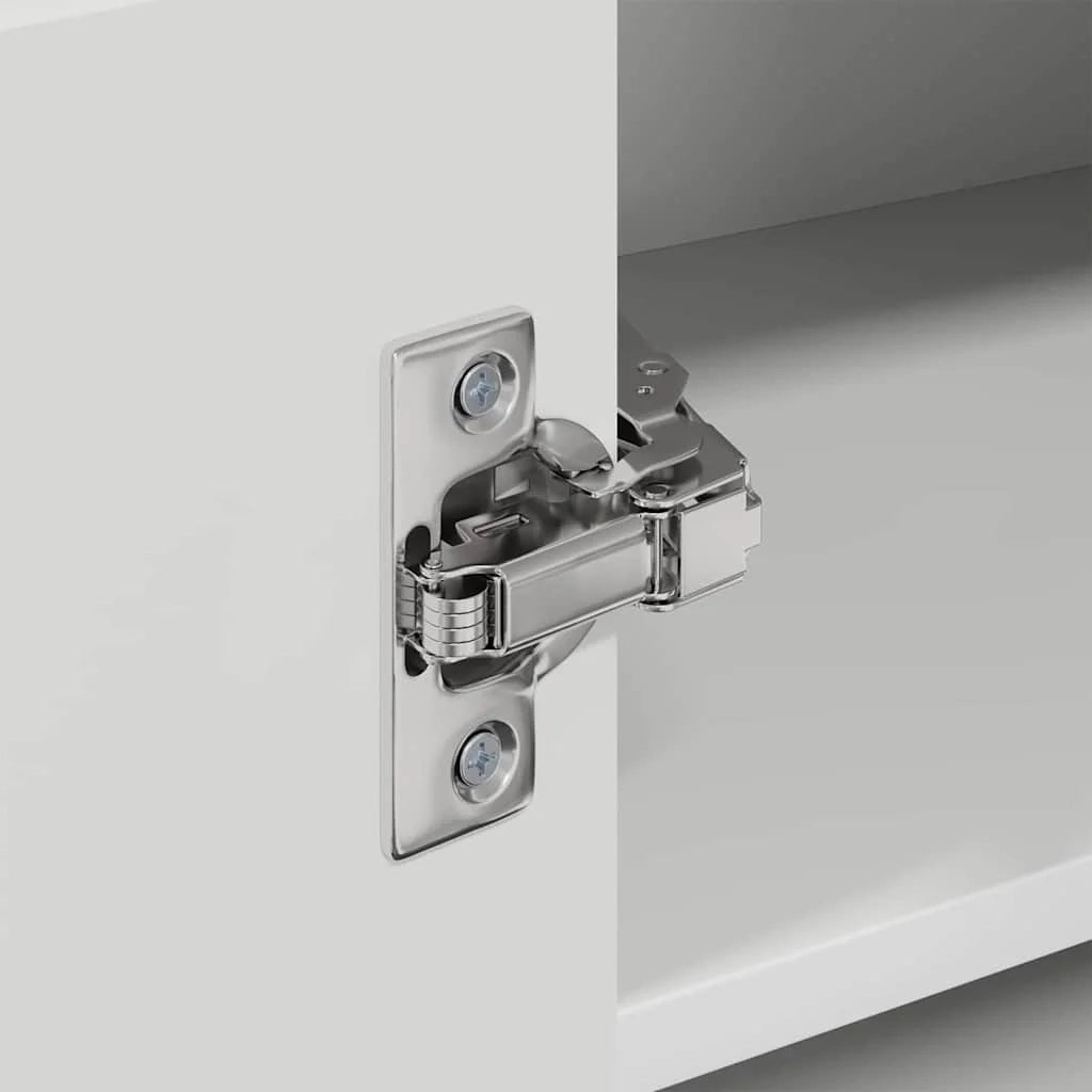 Mobile da cucina moderno con pratico spazio contenitivo 57 x 57 x 40 cm realizzato in legno composito bianco lucido 02_0053978