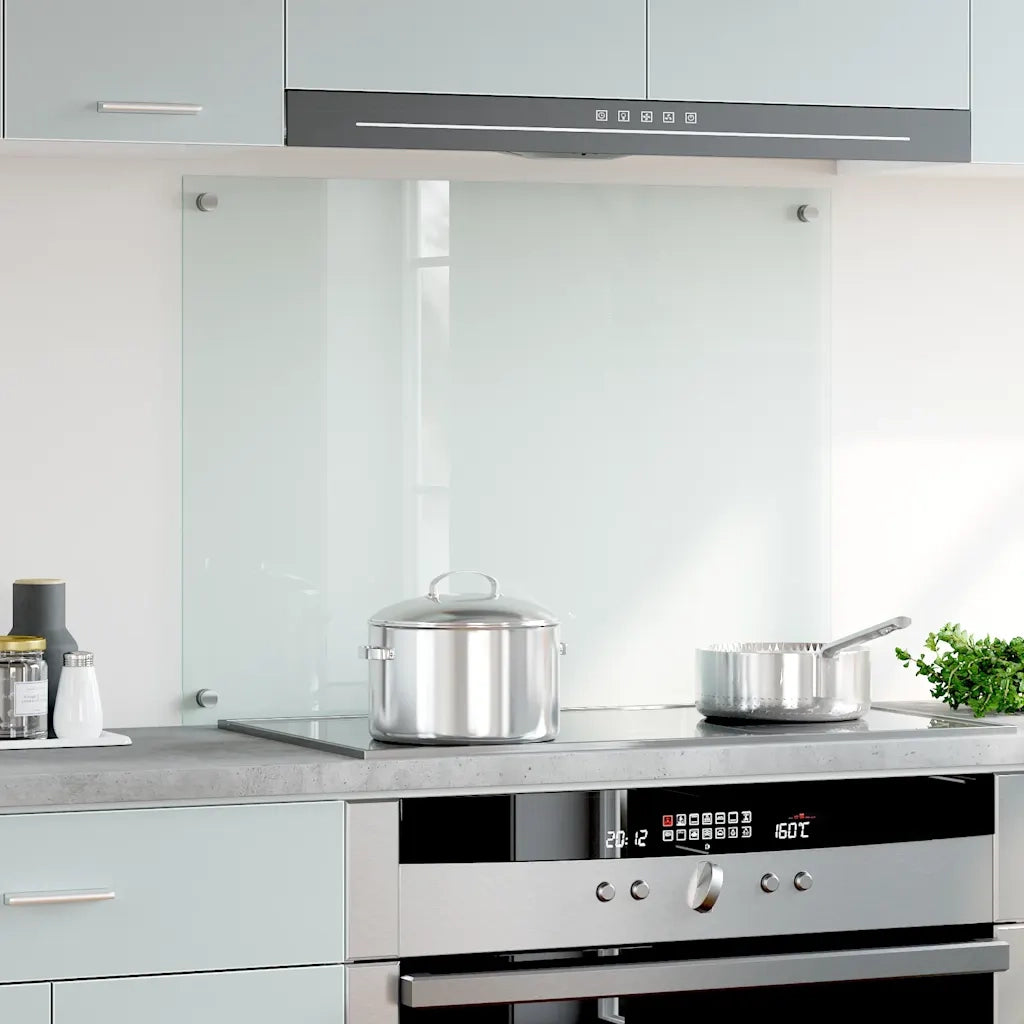 Paraschizzi per Cucina Trasparente 80x60 cm in Vetro Temperato CFW3076435