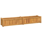 Fioriere | Cassetta per fiori | Letto Giardino Rialzato 150x30x25 cm Legno Massello di Teak