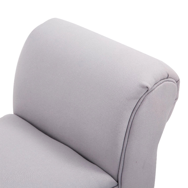 Panca imbottita grigia 102 x 36 x 51 cm