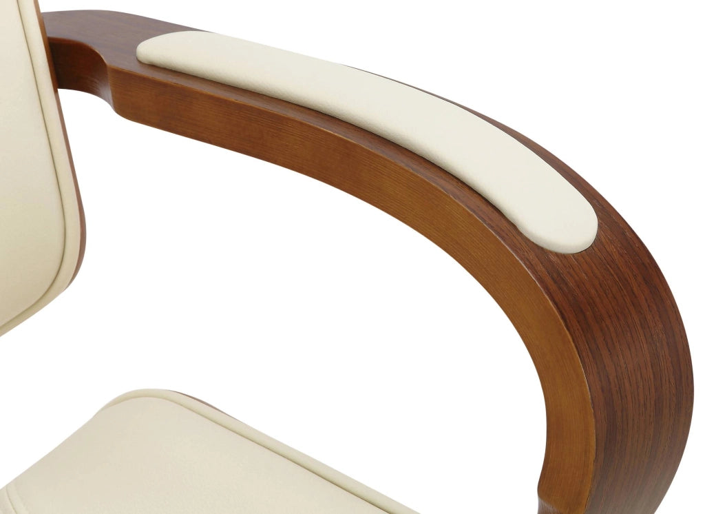 Sedia da ufficio Dayton Noce/crema