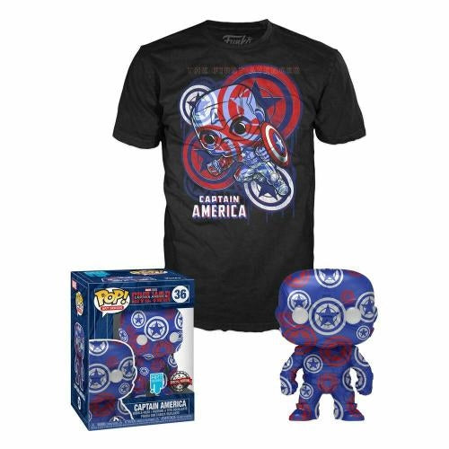 Funko pop ! captain america art series (36) t-shirt (xl) ptf - FK56244XL