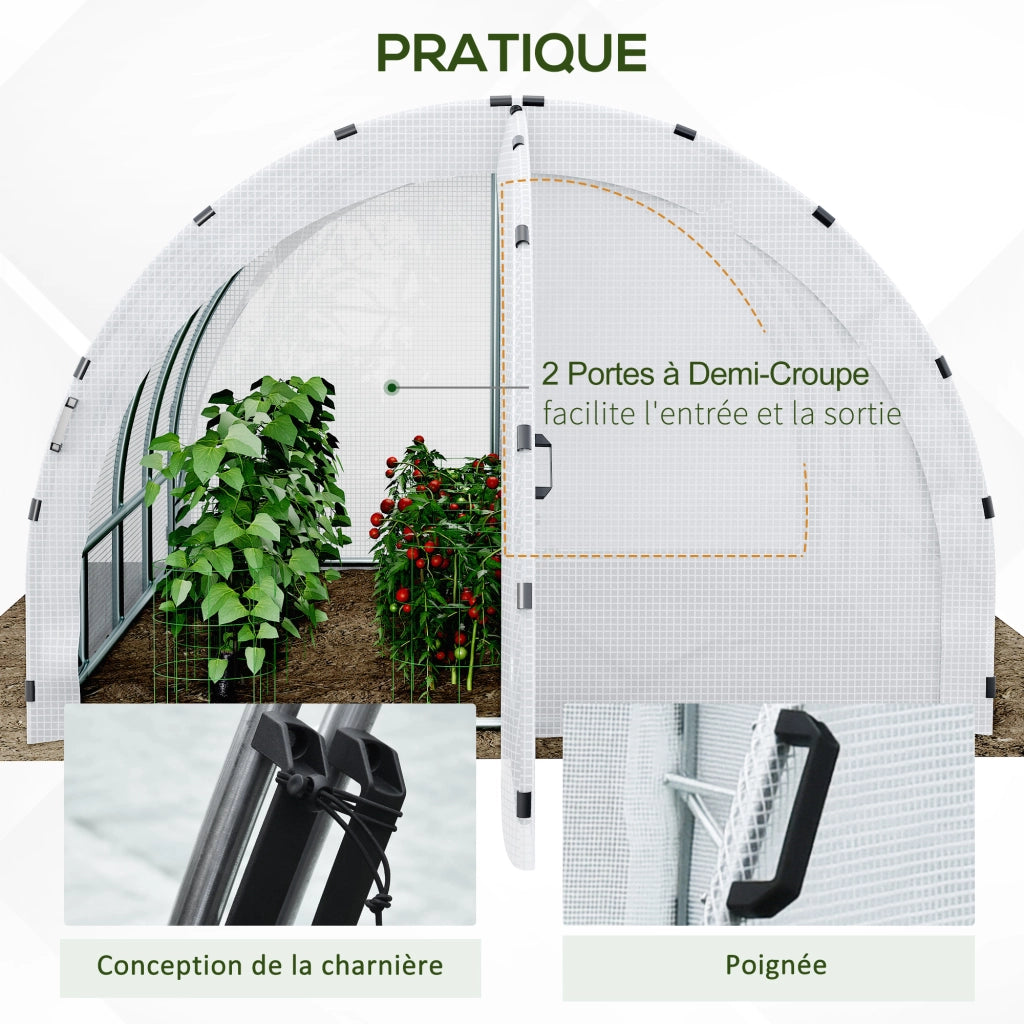 Serra da Giardino Tunnel ¨C zephmum ¨C Bianco 4x3x2 m