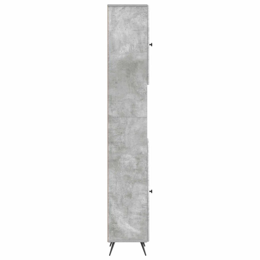 Armadio da Bagno con Ripiano Aperto BREDA Grigio Cemento 897478