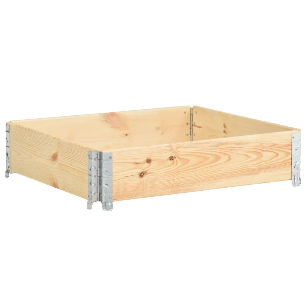 Fioriera Rialzata 100x100 cm in Legno Massello di Pino 3055168