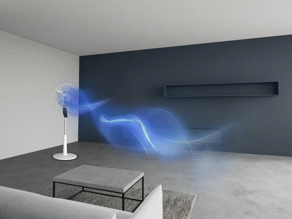 Rowenta Ventilatore a Piantana Turbo Silence Extreme VU5690F0 Nero-Bianco per una Freschezza Ottimale e Silenziosa in Casa