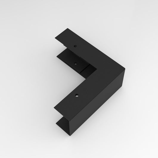 Giunto Angolo 90 Gradi Serie Snodo Esterno A Parete Metallo Nero Opaco