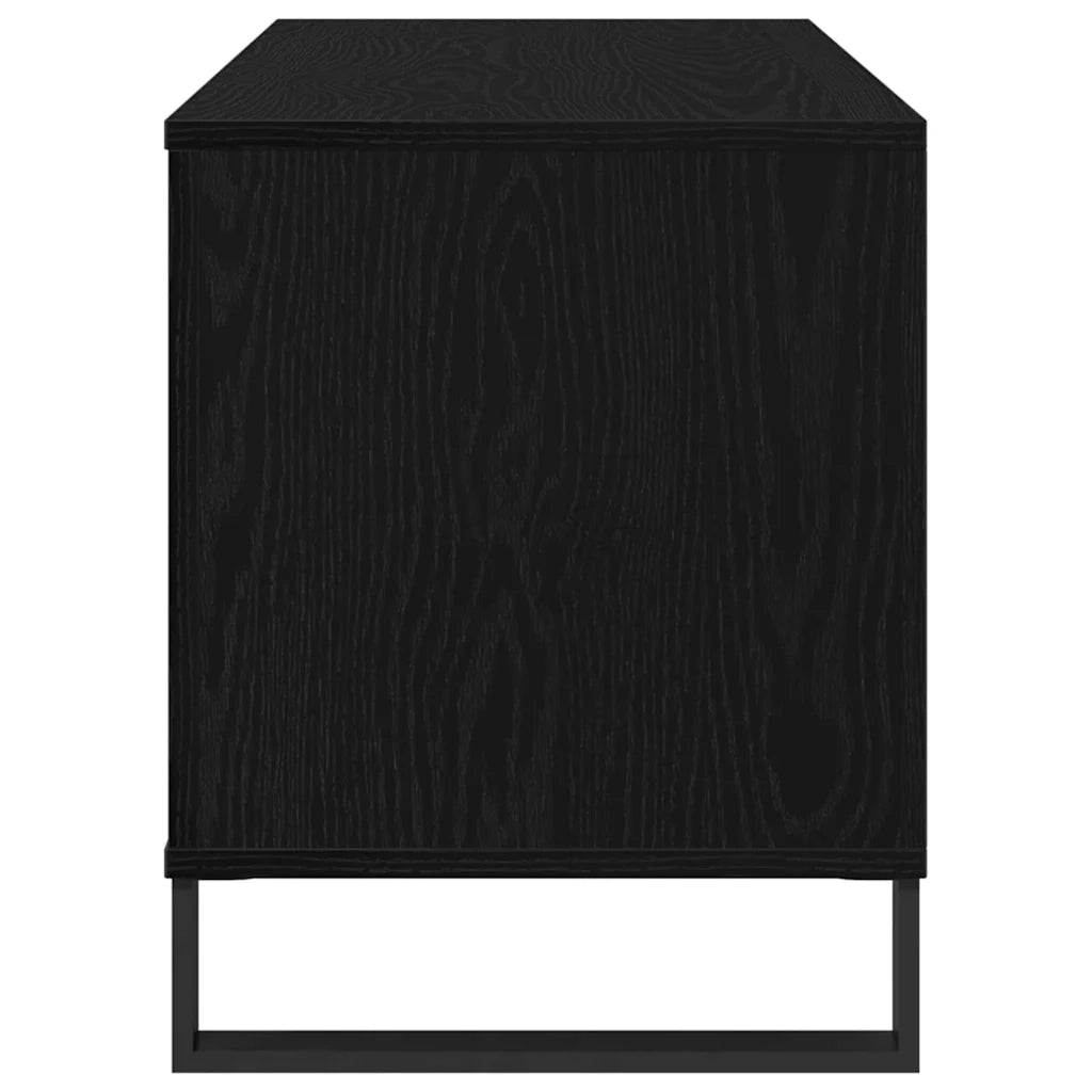 Mobile porta vinili Rovere Nero 100 x 38 x 48 cm CFW9721030